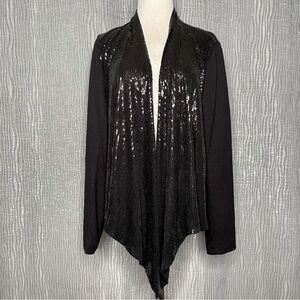Chelsea & Theodore sequin front open jacket